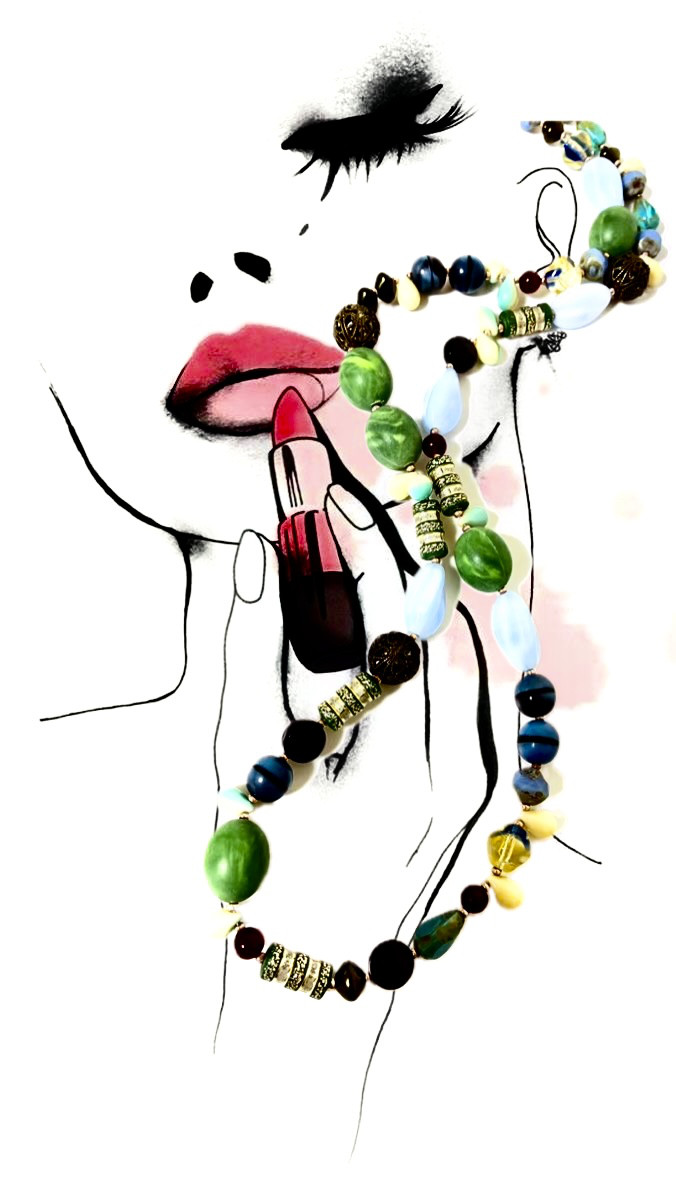 ヴィンテージロングネックレス