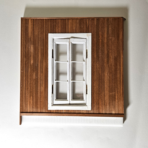 ドールハウス 大きな窓のある家 組み立て式ドールハウス 組み合わせ