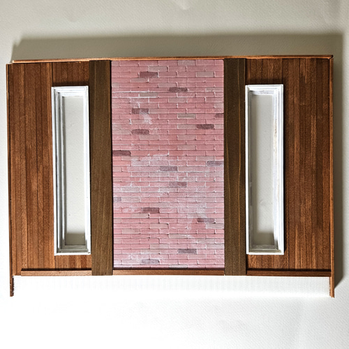 ドールハウス 大きな窓のある家 組み立て式ドールハウス 組み合わせ