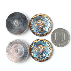 2.7cm ヴィトレイル・バロック ガラスカボション 3枚目の画像