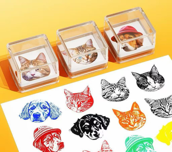 スタンプ　ハンコ　愛犬・愛猫・動物・ペット・ウサギ・ハムスター・鳥など 3枚目の画像