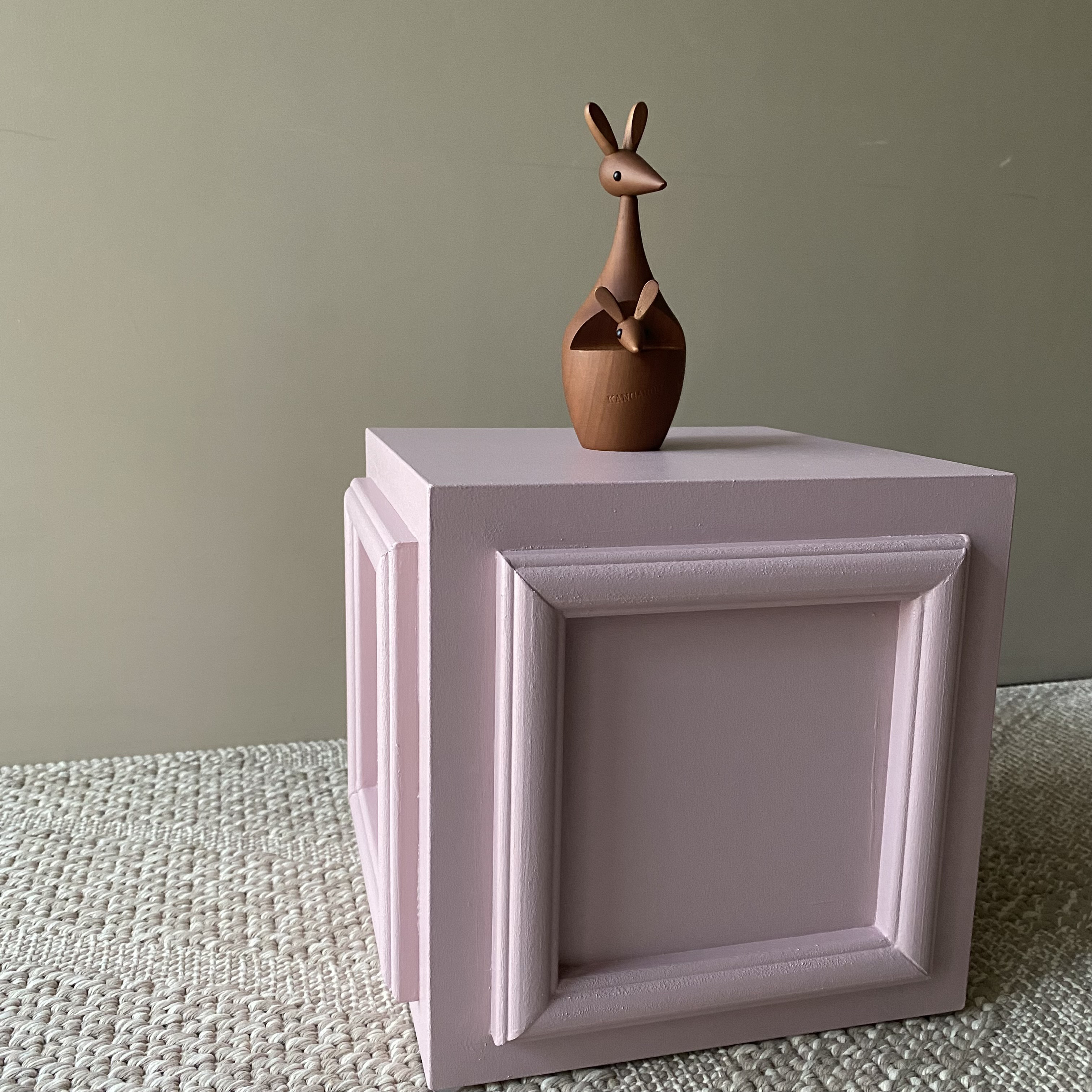 【即納可】WD200mm×H200mm ピンク ディスプレイボックス モールディング /花植物台