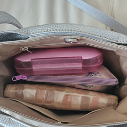 新色日本製　どこのお店でも出逢えない❗ゼスフィーノオリジナル　帆布×姫路レザーのショルダーバック 11枚目の画像