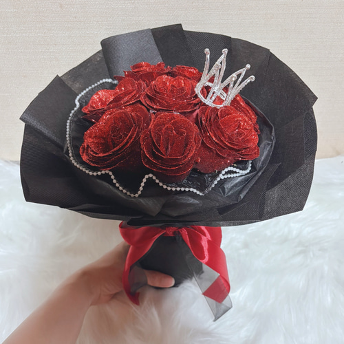 グリッターローズ 花束 ブーケ 成人式 生誕祭 卒業 推し活 アート