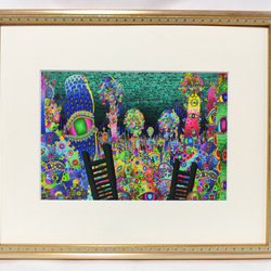 蝋燭の亡霊　　高見沢耳のジクレー版画作品　一点物の版画作品です(A4サイズ) 蝋燭の亡霊 高見沢耳のジクレー版画作品 一点物の版画作品です(A4