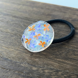 金木犀の宝石ヘアゴム（サファイアブルー） / 風水 / 水面 7枚目の画像