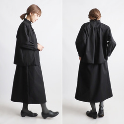 ⁑秋の新作　上品フォーマルにもなる上下セットアップ　フリル 　スタンドカラー スカート K33 3枚目の画像