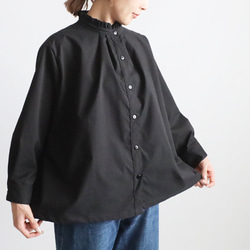 ⁑秋の新作　上品フォーマルにもなる上下セットアップ　フリル 　スタンドカラー スカート K33 11枚目の画像