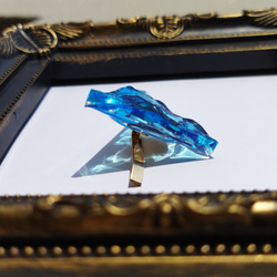 ブルーの海のポニーフック / レジン / 波 / 夏 4枚目の画像