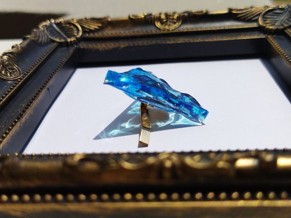 ブルーの海のポニーフック / レジン / 波 / 夏 4枚目の画像