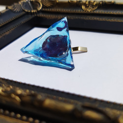 ブルーの海のポニーフック / レジン / 波 / 夏 5枚目の画像