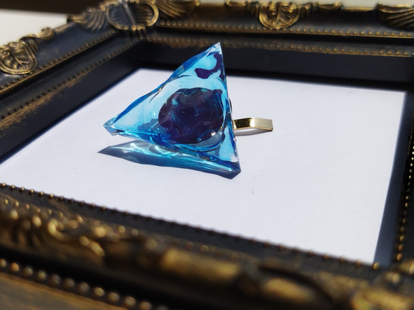 ブルーの海のポニーフック / レジン / 波 / 夏 5枚目の画像