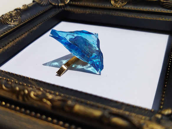 ブルーの海のポニーフック / レジン / 波 / 夏 3枚目の画像