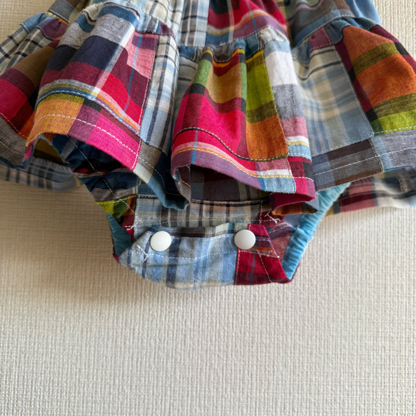 カラフルパッチワーク♪ふんわりブルマスカート 3枚目の画像