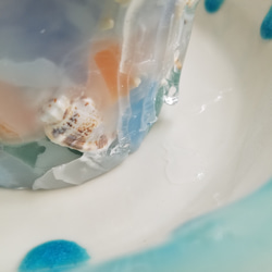 貝殻キャンドル【プライベートビーチ】陶製キャンドルトレイ ジェルワックス パラフィン★送料無料★ 5枚目の画像