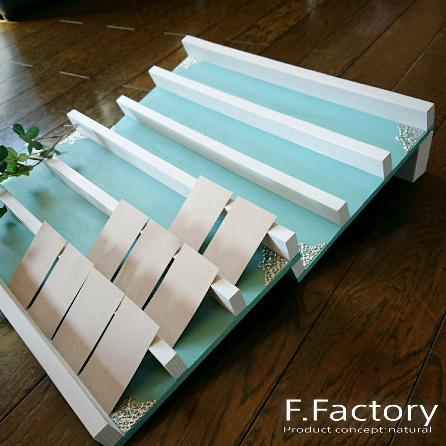 平置き/傾斜 2way 什器 スモーキーブルー