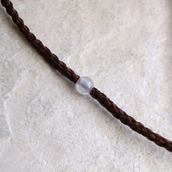 モンタナアゲート天然石マクラメネックレスmac437エスニックアジアンエキゾチック金属フリーのアクセサリー 7枚目の画像