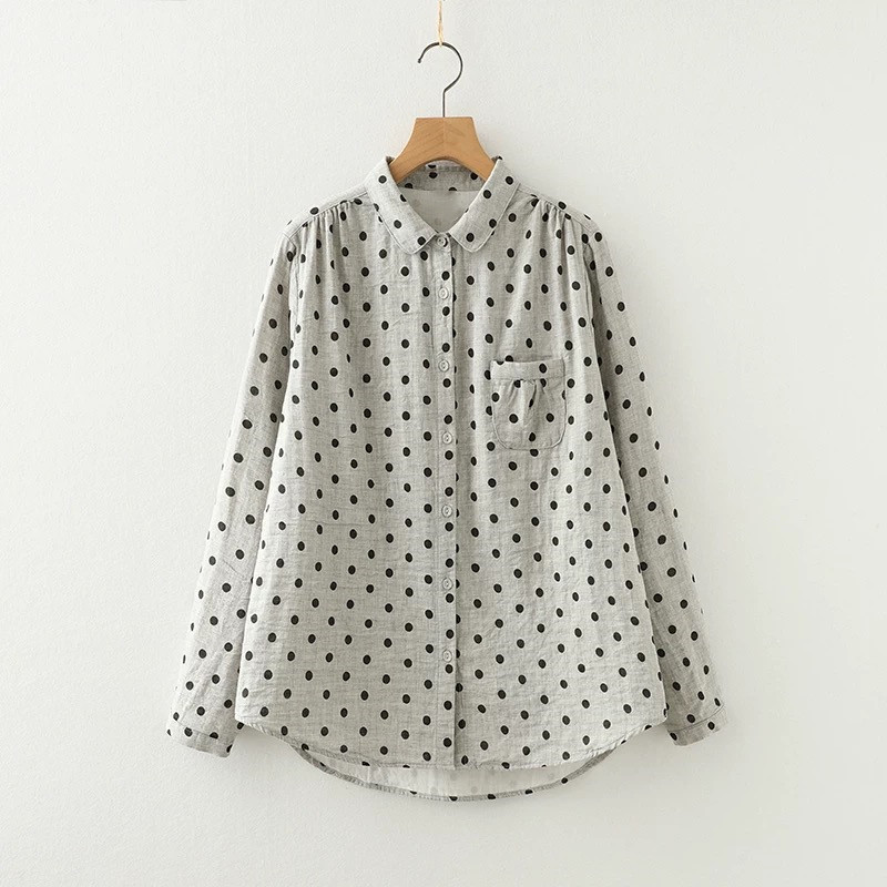 ふわっとダブルガーゼのブラウス  レディース 秋の新作