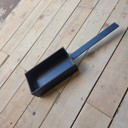 フライパン　調理鉄板　四角　無骨　男前　2way　鉄板　シンプル　ソロ　ソロ用　小さい 3枚目の画像