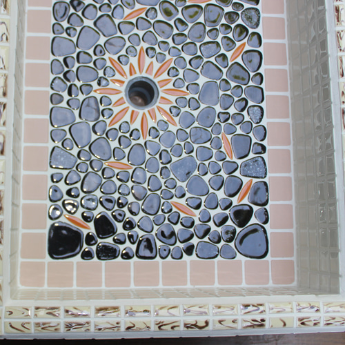 手造り　流し台　シンク　炎 手造り 流し台 シンク 炎 その他インテリア雑貨 タイル屋さん