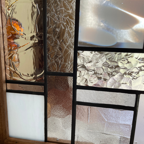 ステンドグラス　パネル　モザイクアート　雪景色 ステンドグラス パネル モザイクアート 雪景色 その他インテリア