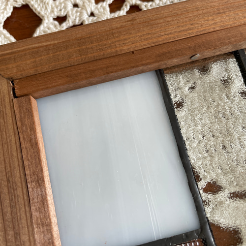 ステンドグラス　パネル　モザイクアート　雪景色 ステンドグラス パネル モザイクアート 雪景色 その他インテリア