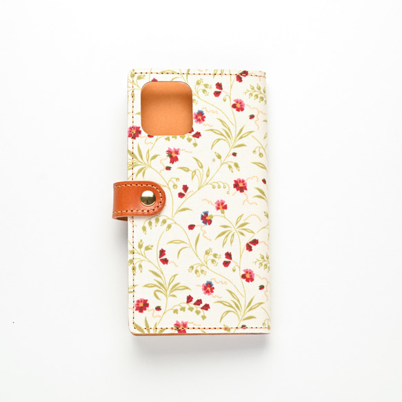 全機種対応 スマホケース 手帳型 【 FLORENCE’S FANCY 】 ゴールドパーツ スマホショルダー A348I 13枚目の画像