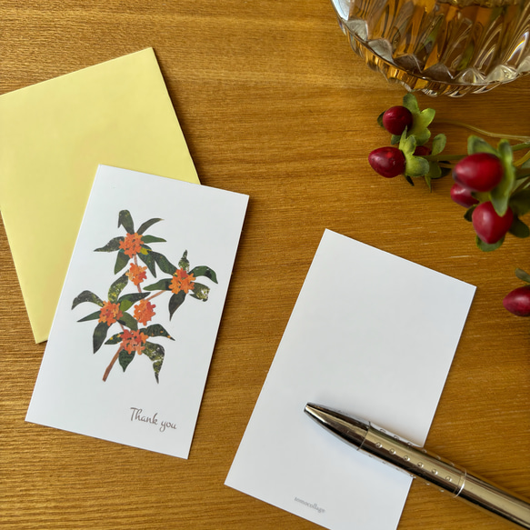 香る金木犀ミニサンキューカードセット 4枚目の画像