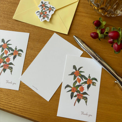 香る金木犀ミニサンキューカードセット 3枚目の画像