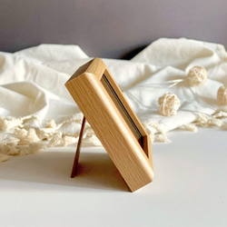 ［原画］和紙ちぎり絵『梅雨空とネコ』赤い傘の三毛猫とてるてる坊主の小さな半立体アート 3枚目の画像