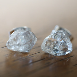 （獨一無二）大型赫基蒙鑽石耳環（10 毫米，醫用不鏽鋼） 第3張的照片