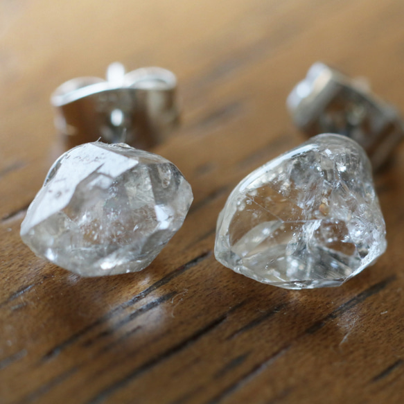 （獨一無二）大型赫基蒙鑽石耳環（10 毫米，醫用不鏽鋼） 第2張的照片