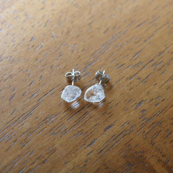 （獨一無二）大型赫基蒙鑽石耳環（10 毫米，醫用不鏽鋼） 第5張的照片