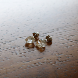 （獨一無二）大型赫基蒙鑽石耳環（10 毫米，醫用不鏽鋼） 第6張的照片