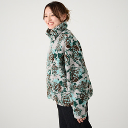 Morinogakko 高領蟒蛇夾克（花卉蟒蛇印花）|毫克-bj01-ha 第13張的照片