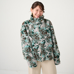 Morinogakko 高領蟒蛇夾克（花卉蟒蛇印花）|毫克-bj01-ha 第15張的照片