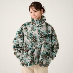 Morinogakko 高領蟒蛇夾克（花卉蟒蛇印花）|毫克-bj01-ha 第4張的照片
