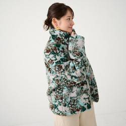 Morinogakko 高領蟒蛇夾克（花卉蟒蛇印花）|毫克-bj01-ha 第20張的照片