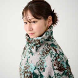 Morinogakko 高領蟒蛇夾克（花卉蟒蛇印花）|毫克-bj01-ha 第11張的照片