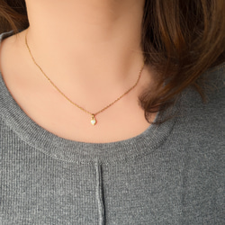 【ifumé】送料無料！極小ひと粒ハートのネックレス サージカルステンレス SV925 4枚目の画像