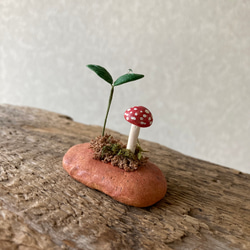 9834.bud 粘土のきのこ 2枚目の画像