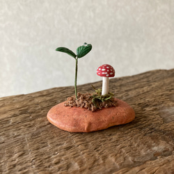 9834.bud 粘土のきのこ 4枚目の画像