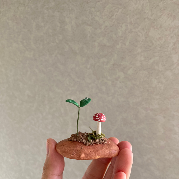 9834.bud 粘土のきのこ 6枚目の画像