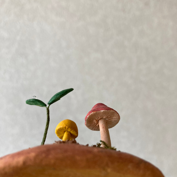9836.bud 粘土のきのこ 5枚目の画像