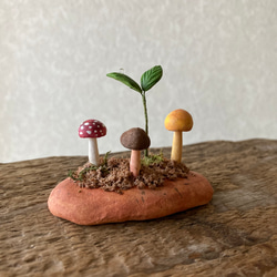 9838.bud 粘土のきのこ 4枚目の画像