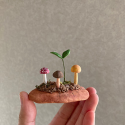 9838.bud 粘土のきのこ 6枚目の画像