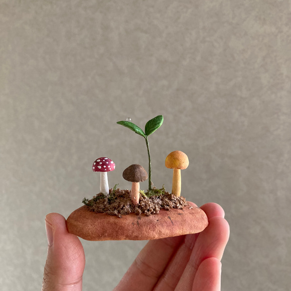 9838.bud 粘土のきのこ 6枚目の画像