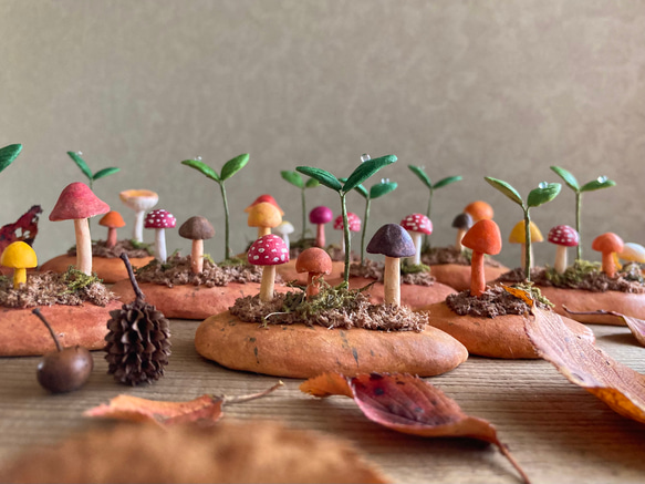 9839.bud 粘土のきのこ 7枚目の画像