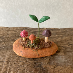 9839.bud 粘土のきのこ 3枚目の画像