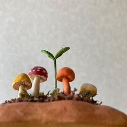 9840.bud 粘土のきのこ 5枚目の画像